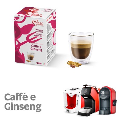 Cafè E Ginseng Capsule Italian Coffee Compatibili Lavazza A Modo Mio